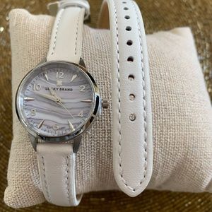 Lucky Brand leather wrap watch